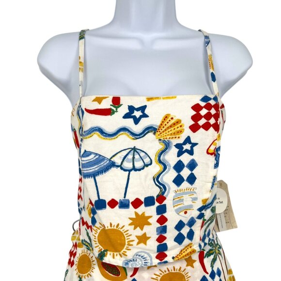 Midnight Sky Summertime Two Piece Set Beachwear Loungewear Size Large NWT - Picture 2 of 13